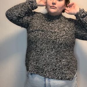Grey knit sweater